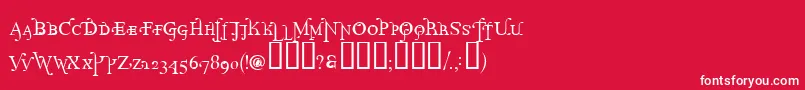 フォントPr – 赤い背景に白い文字