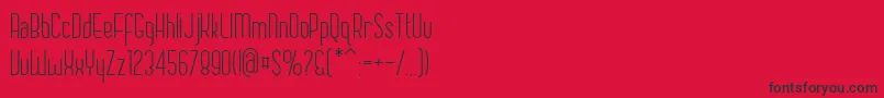 Chase Font – Black Fonts on Red Background