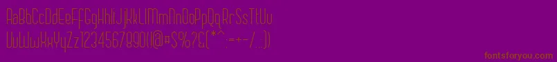 En savoir plus sur la police Chase Police Chase – polices brunes sur fond violet
