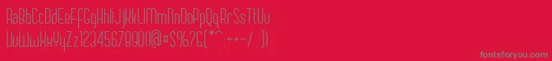 Chase Font – Gray Fonts on Red Background