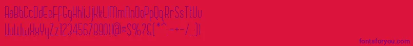 Chase Font – Purple Fonts on Red Background