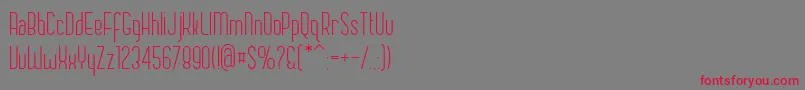 Chase Font – Red Fonts on Gray Background