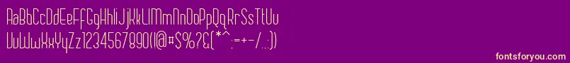 Weitere Informationen zur Chase-Schriftart Chase-Schriftart – Gelbe Schriften auf violettem Hintergrund