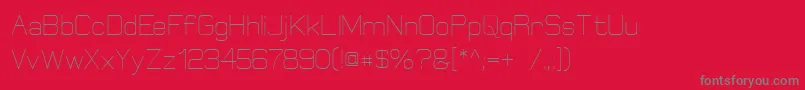 Elgethy Font – Gray Fonts on Red Background