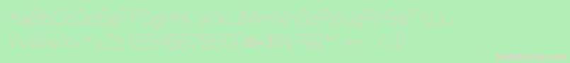 Elgethy Font – Pink Fonts on Green Background