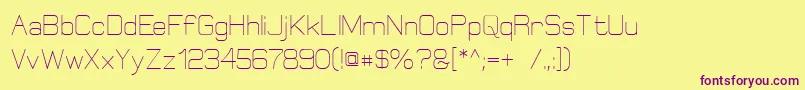 Elgethy Font – Purple Fonts on Yellow Background