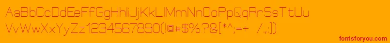 Elgethy Font – Red Fonts on Orange Background