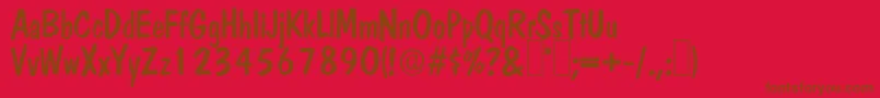 Lisätietoja DomRegular-fontista DomRegular-fontti – ruskeat fontit punaisella taustalla