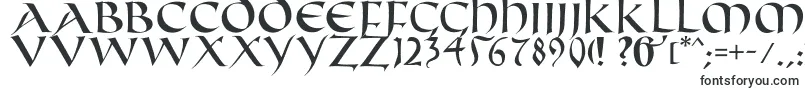 Шрифт Fifthcenturycaps – эродированные шрифты
