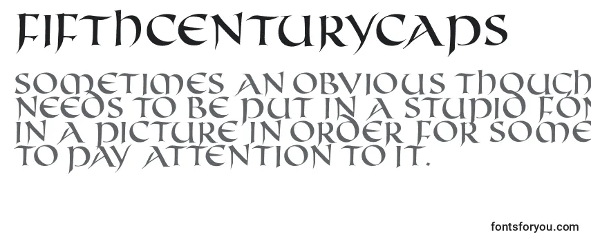 Обзор шрифта Fifthcenturycaps
