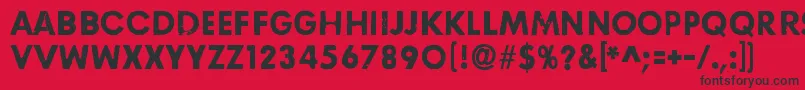 RightHereRightNow Font – Black Fonts on Red Background