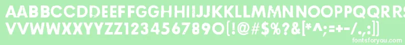 RightHereRightNow Font – White Fonts on Green Background