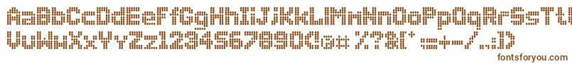 Dollydots Font – Brown Fonts on White Background