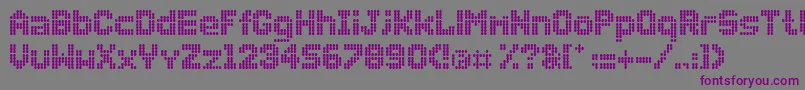 More about Dollydots Font Dollydots Font – Purple Fonts on Gray Background
