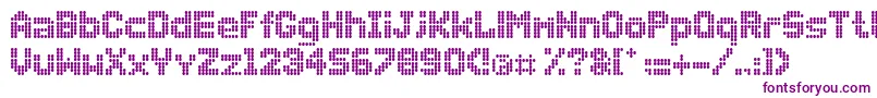 Dollydots Font – Purple Fonts on White Background