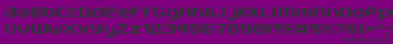 V5prn Font – Black Fonts on Purple Background