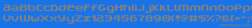 fuente V5prn – Fuentes Grises Sobre Fondo Azul