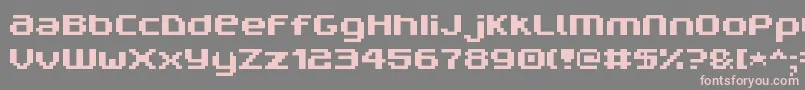 フォントV5prn – 灰色の背景にピンクのフォント