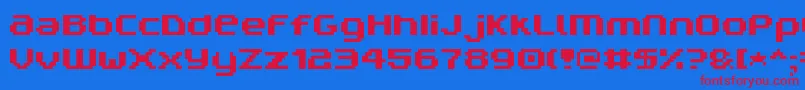 fuente V5prn – Fuentes Rojas Sobre Fondo Azul