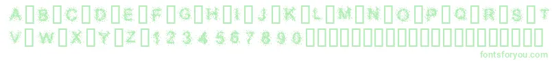 SplatterCaps Font – Green Fonts on White Background