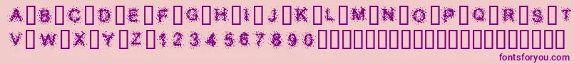 Más sobre la fuente SplatterCaps fuente SplatterCaps – Fuentes Moradas Sobre Fondo Rosa