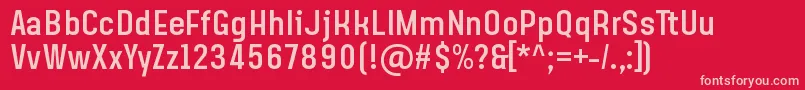 Police SteagislerRegular – polices roses sur fond rouge