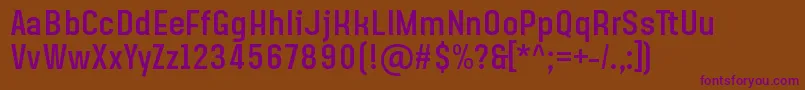 Police SteagislerRegular – polices violettes sur fond brun