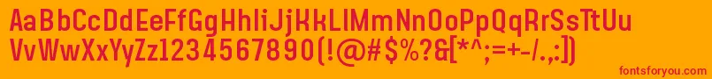 SteagislerRegular-fontti – punaiset fontit oranssilla taustalla