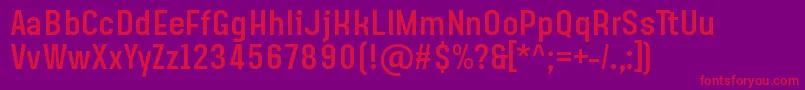 SteagislerRegular Font – Red Fonts on Purple Background