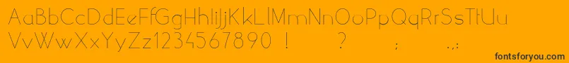 YellowPeasDemo Font – Black Fonts on Orange Background