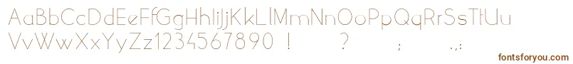 YellowPeasDemo-fontti – ruskeat fontit valkoisella taustalla