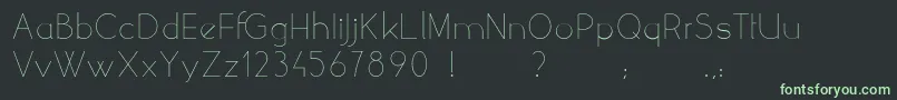 YellowPeasDemo Font – Green Fonts on Black Background