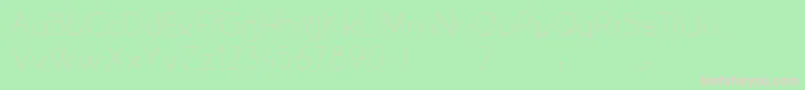 YellowPeasDemo Font – Pink Fonts on Green Background