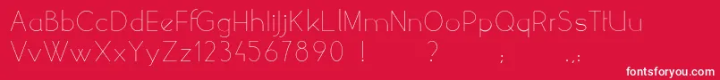 YellowPeasDemo Font – White Fonts on Red Background
