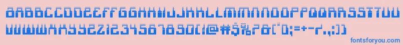 1968odysseyhalf Font – Blue Fonts on Pink Background