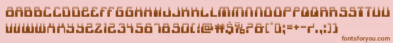 1968odysseyhalf Font – Brown Fonts on Pink Background