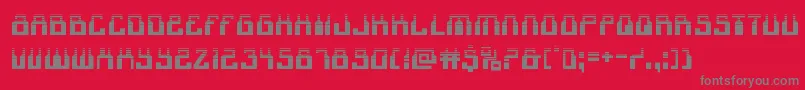 1968odysseyhalf Font – Gray Fonts on Red Background