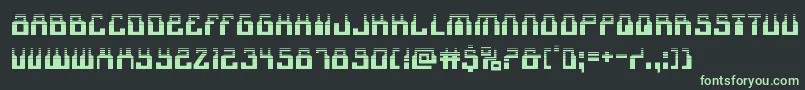 フォント1968odysseyhalf – 黒い背景に緑の文字