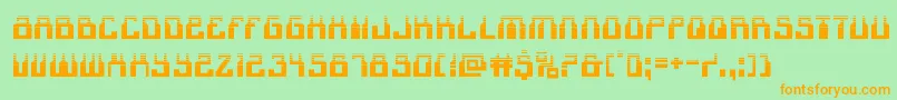 1968odysseyhalf Font – Orange Fonts on Green Background