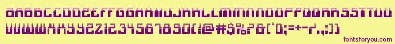 1968odysseyhalf Font – Purple Fonts on Yellow Background