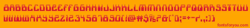 1968odysseyhalf Font – Red Fonts on Orange Background