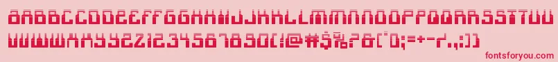 1968odysseyhalf Font – Red Fonts on Pink Background