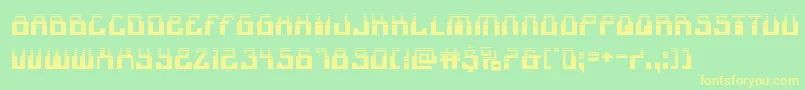 1968odysseyhalf Font – Yellow Fonts on Green Background