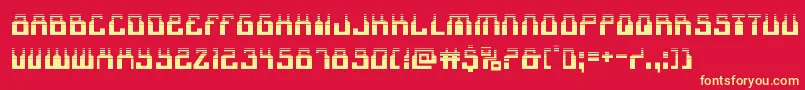 1968odysseyhalf Font – Yellow Fonts on Red Background