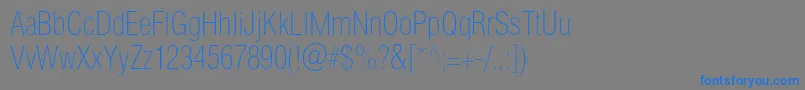 Helioscondthinc Font – Blue Fonts on Gray Background