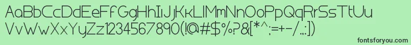 Kolnmessedeutz Font – Black Fonts on Green Background