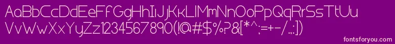 Kolnmessedeutz Font – Pink Fonts on Purple Background