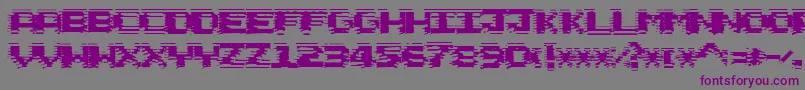 CircuitScraping Font – Purple Fonts on Gray Background