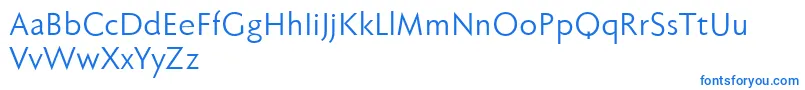 Fabersanspro55reduced Font – Blue Fonts on White Background