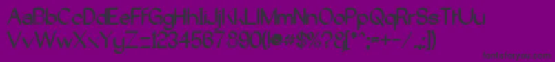 CastorgateDistort-fontti – mustat fontit violetilla taustalla